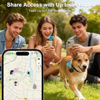 Air Tracker Tags-4 Pack, Bluetooth Air Tracker Compatible with Apple Find My Network (iOS Only), Smart Tag Item Finder for Keys, Wallet, Luggage, Backpack - Fast Location Updates, Black