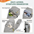 SKYSPER Sling Bag RFID Anti-Theft Crossbody Bag Recycled Travel Cross Body Bag Shoulder Sling Daypack