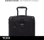 TUMI - Aerotour 4 Wheel Expandable Luggage - Men's and Women's Lightweight Business and Leisure Travel Suitcase - 21.75" International Expandable Carry-On, Black