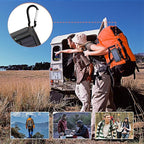 Solar Charger, 38800mAh Portable Type-C Solar Power Bank for All Cellphones, Waterproof Battery Pack, Outdoor External Backup Power Charger Three Outputs/LED Flashlights, Perfect for Camping Travel