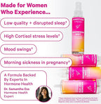 Pink Stork Magnesium Spray Mist - for Calm, Stress, and Sleep, Seasickness Support, Pregnancy Must Haves, 200 mg per 6 Sprays, Pure Magnesium Chloride Body Spray, 4 oz, Unscented