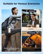 Portable Charger Power Bank 70000mAh, 22.5W Fast Charging USB C Battery Pack, 3 Outputs, LED Display & LED Light, External Huge Capacity Battery Bank for iPhone, Samsung, iPad, Camping Picnic