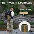 KingCamp Ultralight Camping Blanket, Packable Down Alternative Puffy Wearable Blankets Weatherproof Warm Package Quilt with Snap Buttons & Corner Loops for Outdoor Travel Stadium (69"L x 53"W, GREEN)