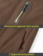 TACVASEN Men's Winter Ski Jacket Waterproof Snow Coats Snowboard Fleece Lining Jacket Warm Parka with Hooded