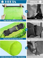 HEETA Dry Bag Waterproof for Women Men, 5L/10L/20L/30L/40L Roll Top Lightweight Dry Storage Bag Backpack with Phone Case for Travel Swimming Boating Kayaking Paddle Board Camping Beach Accessories