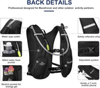 Running Hydration Vest 5L,Running Vest Pack with 1.5L Water Bladder,Lightweight Water Backpack for Hiking Running Cycling