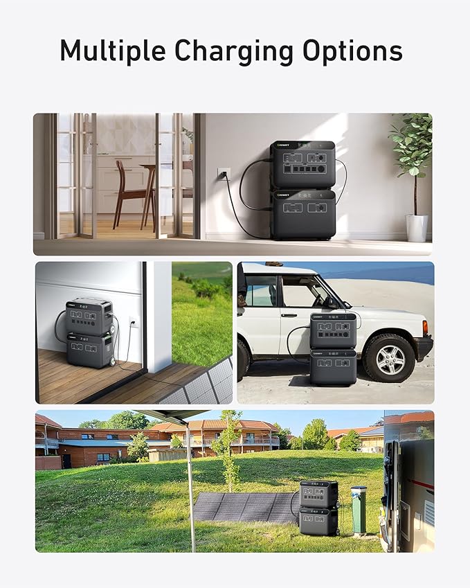 GROWATT 3686Wh Extra Battery for HELIOS 3600 Portable Power Station, LiFePo4 Expansion Battery, 9 DC Outlets for Cell Phone, PC, Tablets or Other Devices, for Home Use, Emergency, Camping and RV