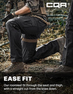 CQR Men's Tactical Pants, Water Resistant Ripstop Cargo Pants, Lightweight EDC Work Hiking Pants, Outdoor Apparel