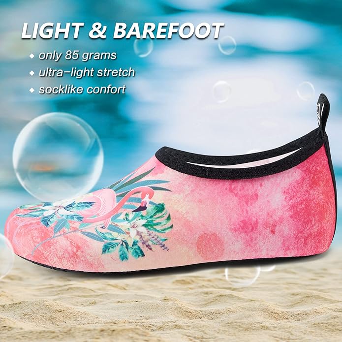 Deevike Water Shoes for Women Men Barefoot Quick-Dry Aqua Socks Slip-on for Beach Swim Surf Yoga Exercise