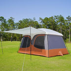 Vidalido Tents，3-4 Person Camping Tent with Extended Vestibule，Weather Resistant Family Tents with Breathable Mesh Windows，Easy Install Waterproof Outdoor Tent for Backpacking and Camping Hiking