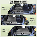 Sleeping Pad,3-inch Thick Memory Foam Camping Mattress,Portable Roll-Up Mat for Car/Tent/Floor/Cot/Travel,Comfortable Pad for Guests Sleepover