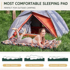 HomeMate CertiPUR-US Memory Foam Camping Mattress Pad Portable Roll Up Mattress for Adults Sleeping Mat Cot Mattress Pad
