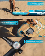 11'6×35" Super Wide Inflatable Stand Up Paddle Board, Ultra Stable SUP Board for Adults, 450lb Capacity with Shoulder Strap, 100L Backpack, Removable US Fin, Floating Paddle, Safety Leash