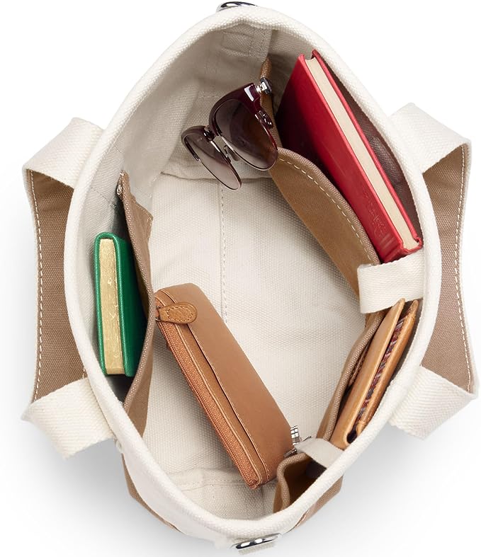Lands' End Open Top Canvas Tote Bag