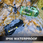 2 Pack Waterproof Lighter Outdoor Windproof Torch Lighters Dual Arc Butane Electric Lighters USB Rechargeable Lighters Flameless Plasma Lighter Camping Hiking Adventure Survival Tactical Gear