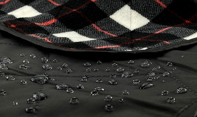 DOWN UNDER OUTDOORS Large Waterproof Windproof Extra Thick 350 GSM Quilted Fleece, or Sherpa Stadium Blanket