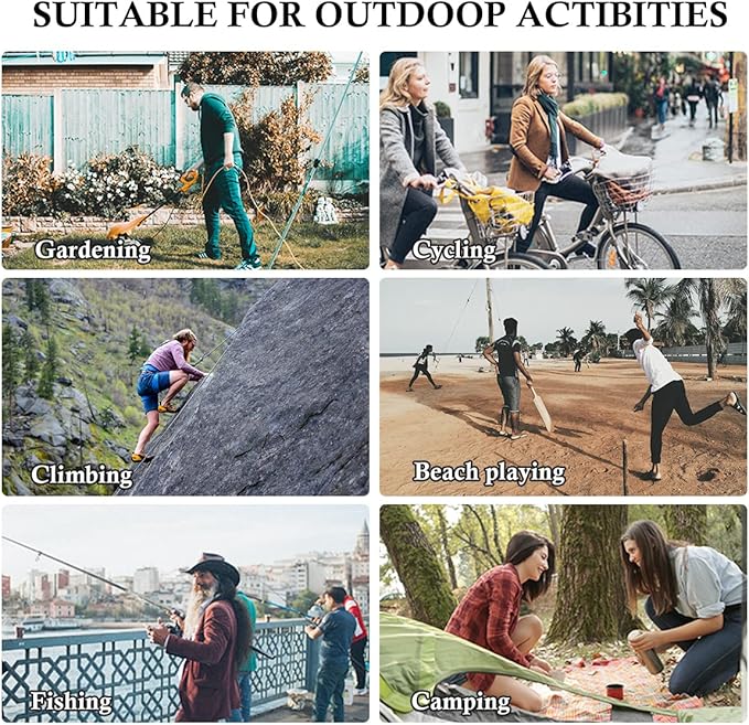 3 Pack Mens UPF 50+ Wide Brim Sun Hat with Neck Flap for Fishing Hiking Garden