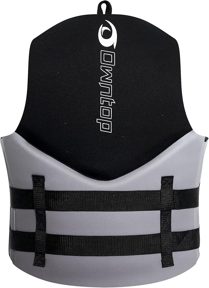 Owntop Swim Vest Adult Water Sport Vest Neoprene Floaties for Swimming, Boating, Kayaking, Fishing | Adjustable Zipper Dual Buckle Foldable Buoyancy Jacket