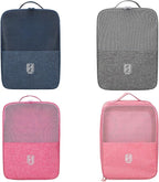 Portable Waterproof Shoe Organizer - Travel Essentials for Carry On Luggage, Travel Shoe Bags, Shoes Travel Bag for Luggage, Hold 3-4 Pairs of Shoes Storage Pouch