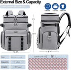 Weitars Insulated Cooler Backpack,Double Deck Waterproof Soft Cooler Bag,Backpack Coolers Leak Proof Lunch Backpack for Men Women for Travel,Camping,Picnic,Beach,Picnic,Outdoor 31L/52 Can