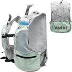 Umai Hydration Running Vest, Hydration Vest with Two Flasks, Green