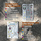 PSKOOK 12 Pcs Survival Multitool Card Emergency Camping Tool EDC Kit in Your Wallet Outdoor Hunting Fishing Hiking Gear