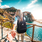 Lightweight Packable Travel Backpack, 30L Black Daypack Hiking Backpack for Women Men, Waterproof and Foldable, Travel Backpack Carry on Flight Approved