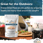 MOUNTAIN ESSENTIALS Freeze-Dried Diced Chicken – Fully Cooked and Ready to Eat | Everyday Pantry Staple for Meal Prep, Camping & Emergency Survival | Premium Quality Meat | 10 Servings per Pouch | Made in USA | 7-Year Shelf Life | Pack of 1