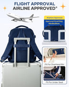 coofay Travel Backpack Carry on Flight Approved Carry on Backpack for Airplanes Personal Item Travel Bag 18x14x8 Inches Traveling Backpacks Airback Backpacks for Traveling Mochila de Viaje