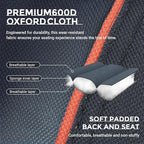 Overmont Oversized Folding Camping Chair - 450lbs Support with Padded Cushion Cooler Pockets - Heavy Duty Collapsible Chairs for Sports Garden Beach Fishing