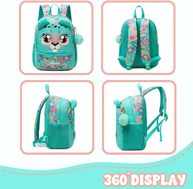 Kids Carry On Luggage with Wheels Softside Kids Suitcase for Girls Airline Approved & Girls Multi-function Carry Bag 4pcs Set