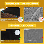 FOOTPLUS Hiking Copper Compression Socks,Unisex Cushioned Sole Arch Support Athletic Crew Running Socks