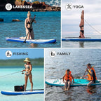 Quashley Inflatable Stand Up Paddle Board,10-11ft Inflatable Paddleboards 32/34 Inch Wide,All Around SUP for Beginners with Lightweight Paddle,Hand Pump,Backpack,Leash,Durable & Portable iSUP Board