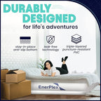 EnerPlex Air Mattress with Built in Pump - Self-Inflating Blow Up Mattress with Neck Support - Inflatable Air Bed for Portable Travel & Home Use