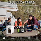 GENSROCK Portable Power Station, 88Wh Solar Generator(Solar Panel Not Included), Lithium Battery Power Bank with 110V/150W Peak AC Outlet, LED Flashlight for CPAP Home Camping Travel Emergency.