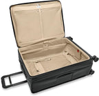 Briggs & Riley 29" Large Expandable Spinner - Checked Luggage for Travel, Suitcases with Wheels, Softside Rolling Bag for Men & Women, Self-Repairing Zipper - Baseline Collection, Black