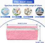 2Pcs Reusable Shoe Washing Machine Bag for Washer and Dryer:Free Up Hands, Prevent Deformation,shoe bag with Zipper Protection Design, Use for all Shoes,Sports Shoes