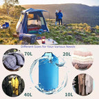 CMCOOPLX 10L/20L/40L/70L Waterproof Dry Bags, Lightweight Canoe Storage for Kayaking Rafting Boating Hiking Camping Travel Fishing Sea Swimming