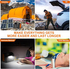 Portable Power Station, 299Wh LiFePO4 Backup Battery 300W Pure Sine Wave AC (600W Peak) Car Outlets PD 60W QC3.0 Solar Generator Power Bank for Camping, Emergency, CPAP