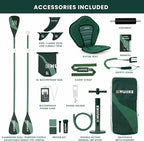 Inflatable Paddle Board for Adults with Accessories Included, Oar, Fins, Pump. Stand Up Paddleboard Great Stability and Resistance. 10’ x 33" x 5.9", Maximum Load 286 lb