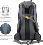 Bseash 60L Waterproof Hiking Camping Backpack with Rain Cover, Large Outdoor Sport Travel Daypack Rucksack for Climbing