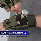 FIORETTO Fingerless Gloves for Airsoft Shooting Half Finger Hunting Hiking Cycling Driving Motorcycle Climbing Work Gloves M210603