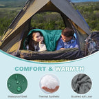 AGEMORE Sleeping Bag for Adults, Single and Double Size, Lightweight Waterproof XXL Sleeping Bag for Adults Kids Couples Camping Hiking Backpacking Or Traveling, Warm & Cold Weather