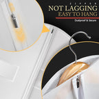 40-inch Garment Bags for Travel, Garment Bags for Hanging Clothes with Zipper and Visible Transparent Window, 2 Pack,White