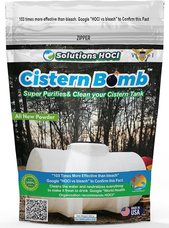 Cistern Tank Cleaner - Cistern Tank Bomb Cleaning Super Cleans your Cistern (500 Gram - Treats 25,000 Gallons)