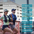 Water Buffalo Hydration Running Vest - Quiver Hydration Vest - Running Hydration Vest with Dual Water Bottles - Lightweight Water Backpack for Running,