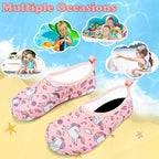 Deevike Kids Water Shoes Boys Grils Barefoot Quick Dry Aqua Socks Beach Shoes for Toddler Sports Swim Surf Outdoor Walking