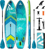 Inflatable Stand Up Paddle Board for Adults with Seam Welded Technology, 10'6''x33''x6'', Durable SUP with Dual-Blade Paddle and Complete Accessories, 390 lbs Capacity, Beginner-Friendly