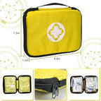 300Piece Small First Aid Kit Refill Supplies for Travel Mini Caming Emergency First Aid Kits Hiking Survival Essential Set for Outdoor Adventure, Yellow 1st Aid