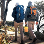 WATERSY Half Gallon Water Bottle Insulated(Cold for 48 Hrs),BPA Free&Leak Proof,64oz Stainless Steel Water Jug/Flask,Big thermo,Large Water Bottle with Handle for Gym,Hiking,Camping,Gradual Yellow